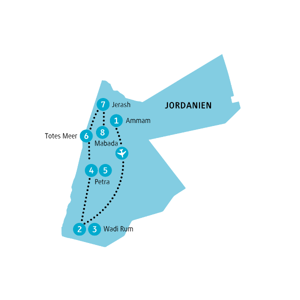 Map: Jordanien: Desert Dreams (Chamäleon)