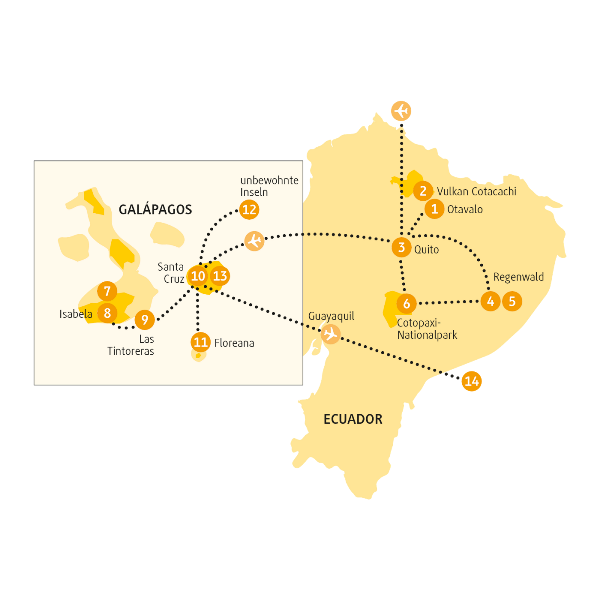 Map: Ecuador: Isabela (Chamäleon)