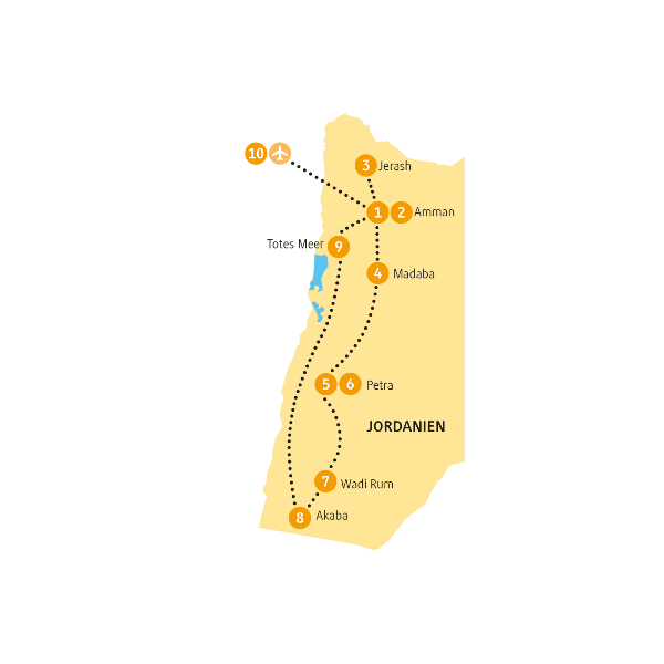 Map: Jordanien: Petra (Chamäleon)