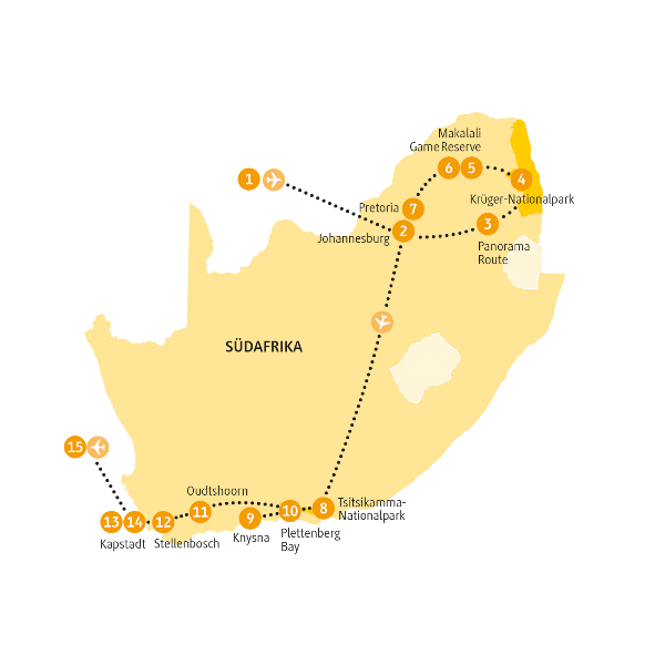 Map: Südafrika: Outeniqua (Chamäleon)