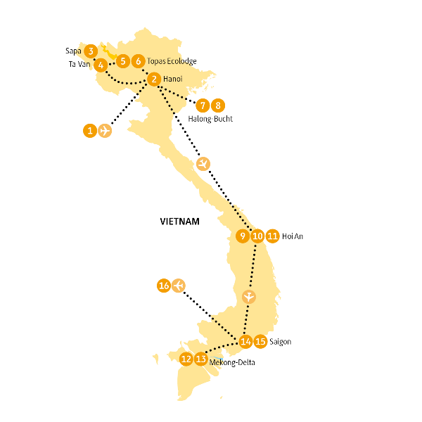 Map: Vietnam: Sapa (Chamäleon)