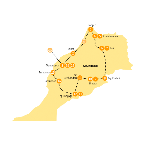 Map: Marokko: Marrakesch (Chamäleon)