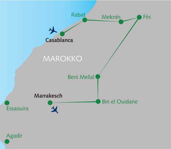 Map: ... aus 1.001 Nacht – Jahreswechsel in Marrakesch (Wikinger)