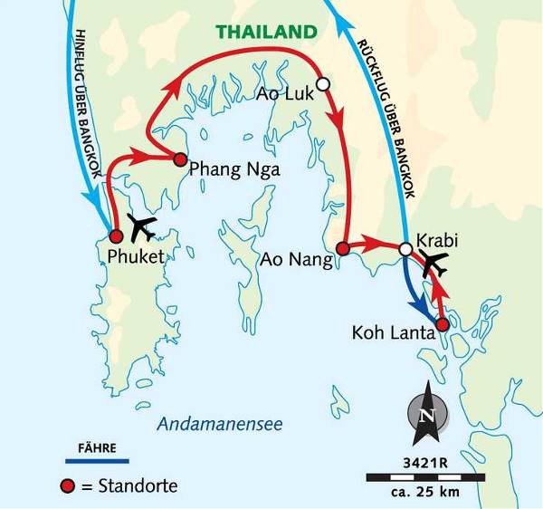 Map: Südthailand – Exotik unter Palmen (Wikinger)