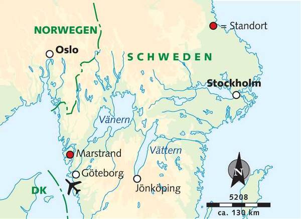 Map: Aktiv & entspannt an Schwedens „Best“-Küste (Wikinger)