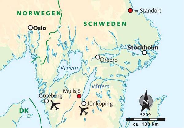 Map: Wanderwoche im Herzen Smålands (Wikinger)