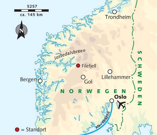 Map: Auf Schneeschuhen vom Fjell zum Fjord (Wikinger)