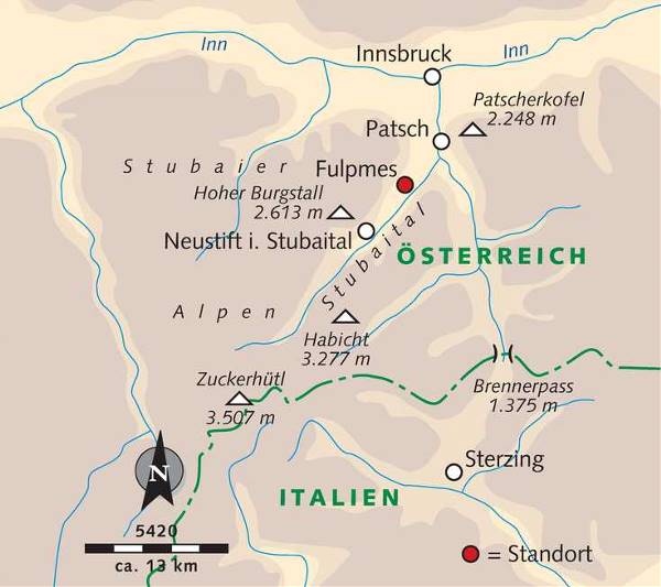 Klassische Bilderbuchlandschaft in Tirol – das Stubaital (Wikinger)