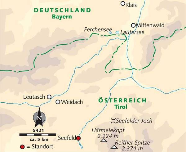 Map: Berge und Schluchten zwischen Karwendel und Wetterstein (Wikinger)