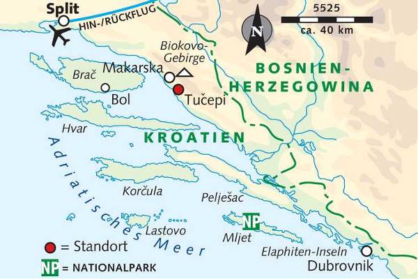 Map: An Kroatiens schönster Küste (Wikinger)