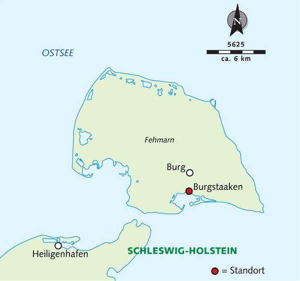 Map: Fehmarn: Häfen, Leuchttürme und Windmühlen (Wikinger)
