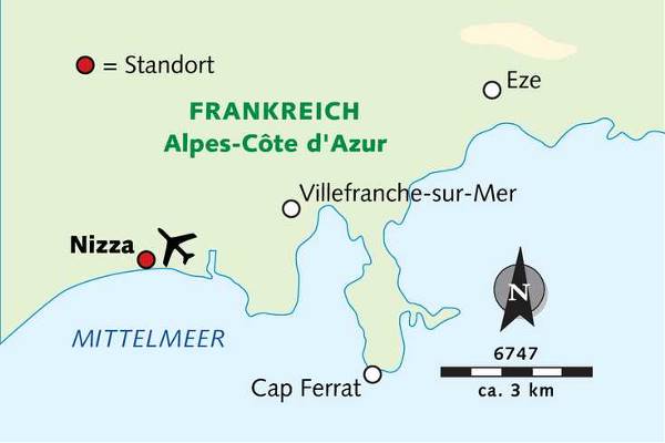 Map: Rund um Nizza – lebendige Côte d´Azur! (Wikinger)