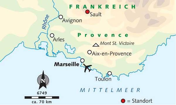 Map: Lavendelblüte in der Haute-Provence (Wikinger)