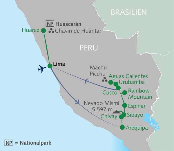 Map: Peru zu Fuß (Wikinger)