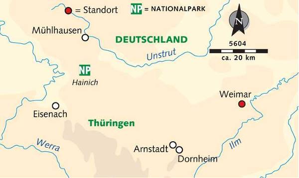 Map: Kulturstadt Weimar mit Goethe & Schiller (Wikinger)