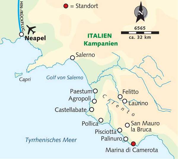 Map: Cilento – ein ursprüngliches Stück Italien (Wikinger)