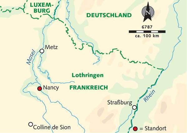 Map: Saint-Sylvestre in Nancy (Wikinger)