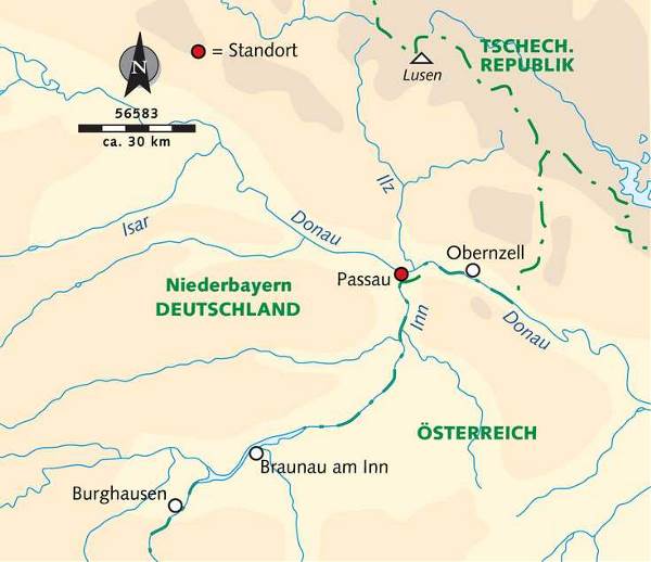 Map: Jahreswechsel in der Drei-Flüsse-Stadt Passau (Wikinger)