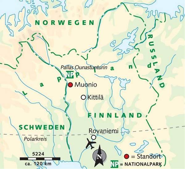 Map: Wandern & mehr in Finnisch-Lappland (Wikinger)