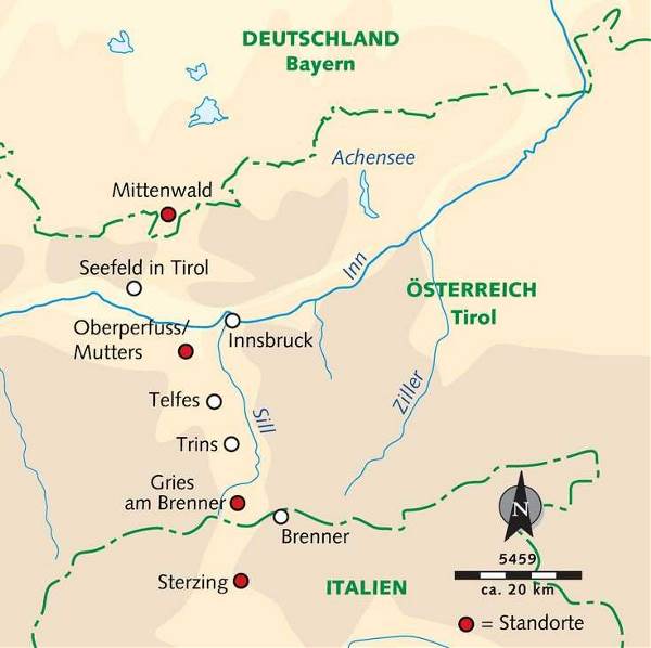 Map: Alpenüberquerung von Mittenwald nach Sterzing (Wikinger)