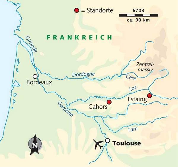 Map: Natur und Kultur auf dem französischen Jakobsweg (Wikinger)