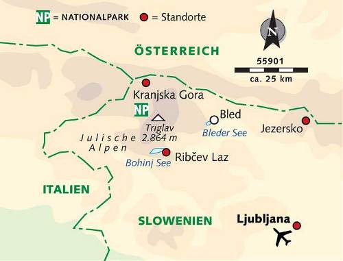 Map: Slowenische Alpen – Langlauferlebnis pur (Wikinger)