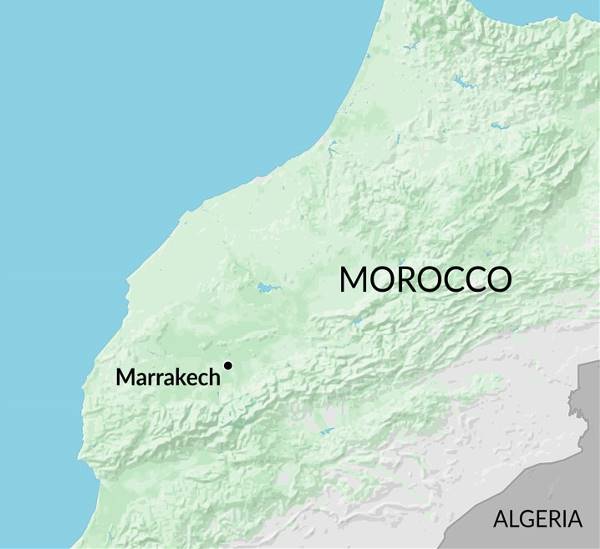 Map: Marrakech & Essaouira Break (Encounters Travel)