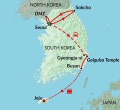 Map: Exploring South Korea (Encounters Travel)