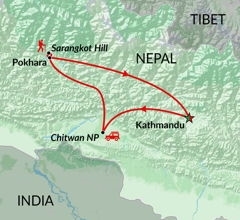 Map: Nepal Express (Encounters Travel)