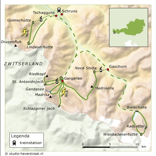 Map: Oostenrijk -  Silvretta, 8 dagen (SNP Natuurreizen)