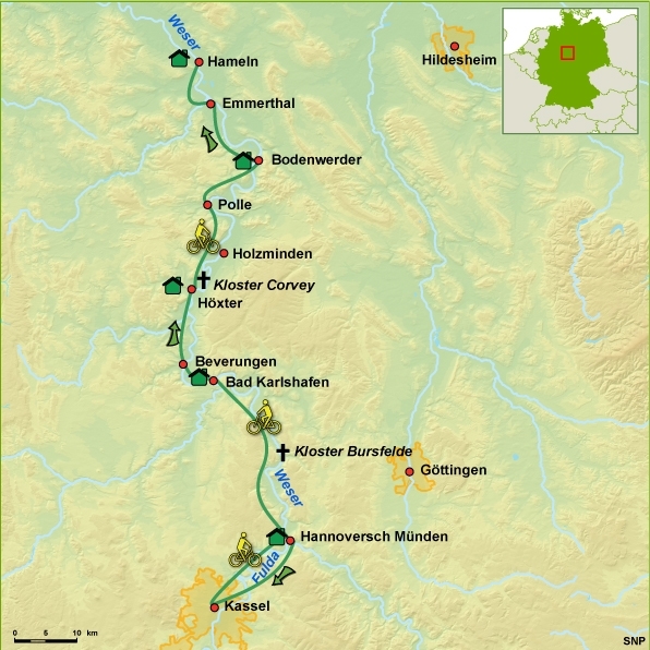 Map: Duitsland -  Nedersaksen, 7 dagen (SNP Natuurreizen)
