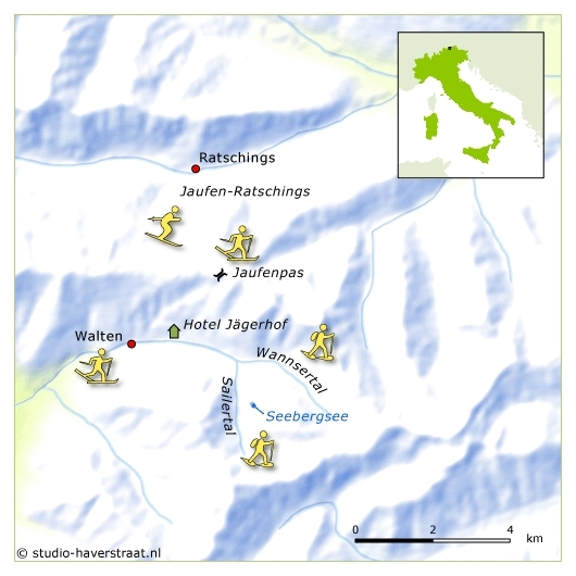 Map: Italië -  Südtirol - Val Passiria, 8 dagen (SNP Natuurreizen)