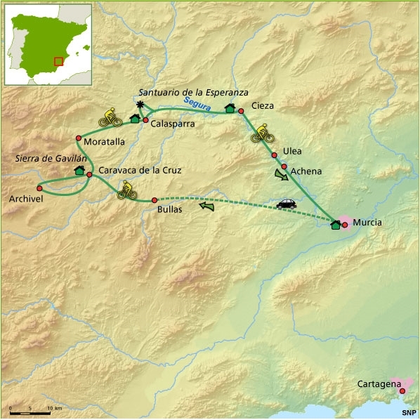 Map: Spanje -  Murcia, 7 dagen (SNP Natuurreizen)