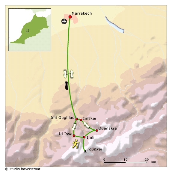 Map: Marokko -  Toubkal, 8 dagen (SNP Natuurreizen)