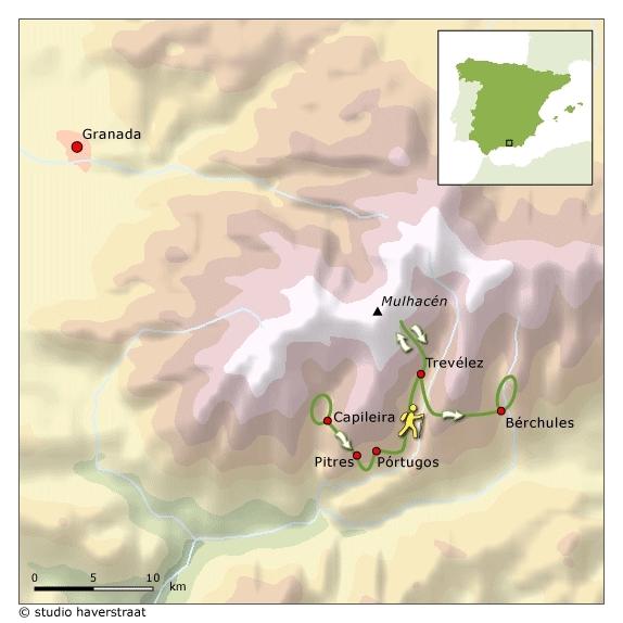 Map: Spanje -  Alpujarras, 8 dagen (SNP Natuurreizen)