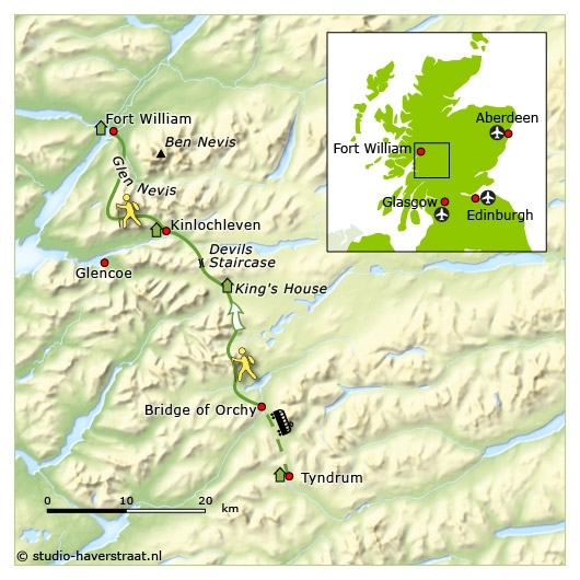 Map: Groot-Brittannië -  Schotland, 5 dagen (SNP Natuurreizen)