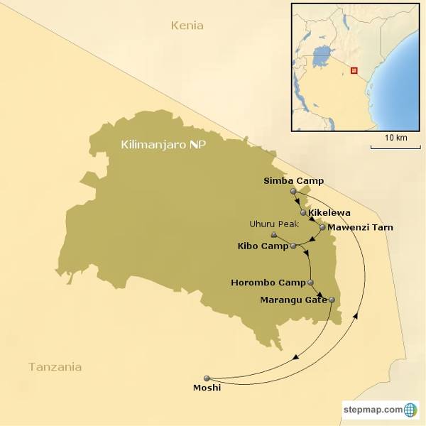 Kilimanjaro - Rongai route (Riksja)