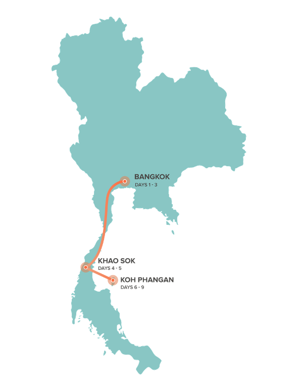 Map: Thai Intro (INTRO Travel)