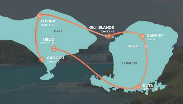 Map: Epic Indonesia (INTRO Travel)