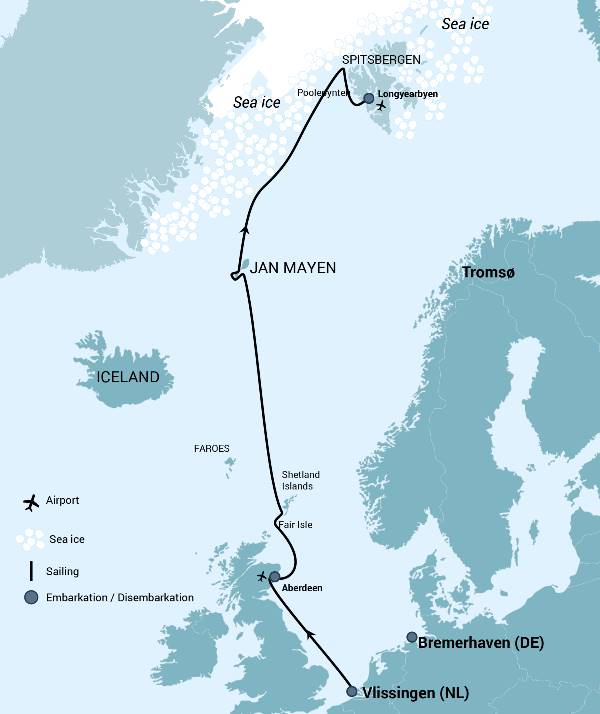 Arctic Ocean Expedition, Aberdeen - Fair Isle - Jan Mayen - Ice edge - Spitsbergen - Birding (Oceanwide)