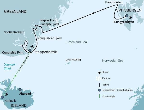 Spitsbergen - Northeast Greenland Fly & Sail (Oceanwide)