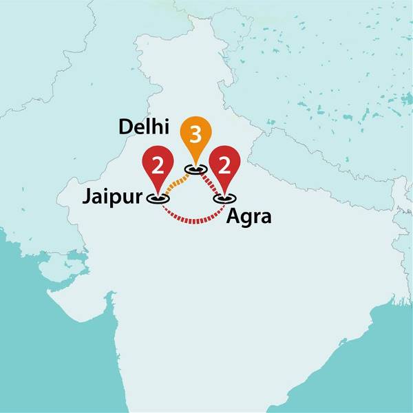Map: Essential India (Traveltalk)