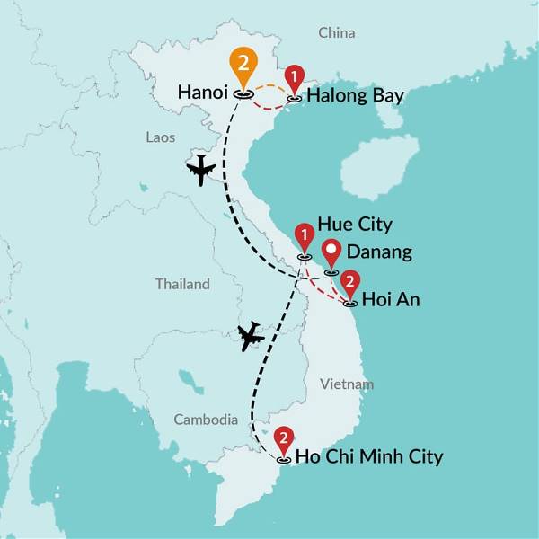 Map: Incredible Vietnam (Traveltalk)