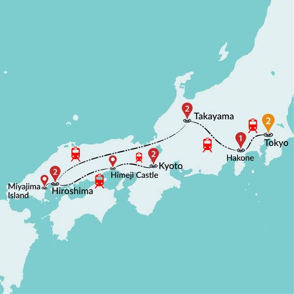 Map: Japan Explorer (Traveltalk)