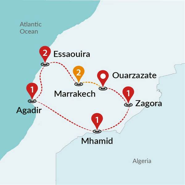 Map: Adventure Morocco (Traveltalk)