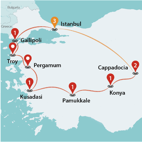 Map: Essential Turkey (5 Star Hotels) (Traveltalk)