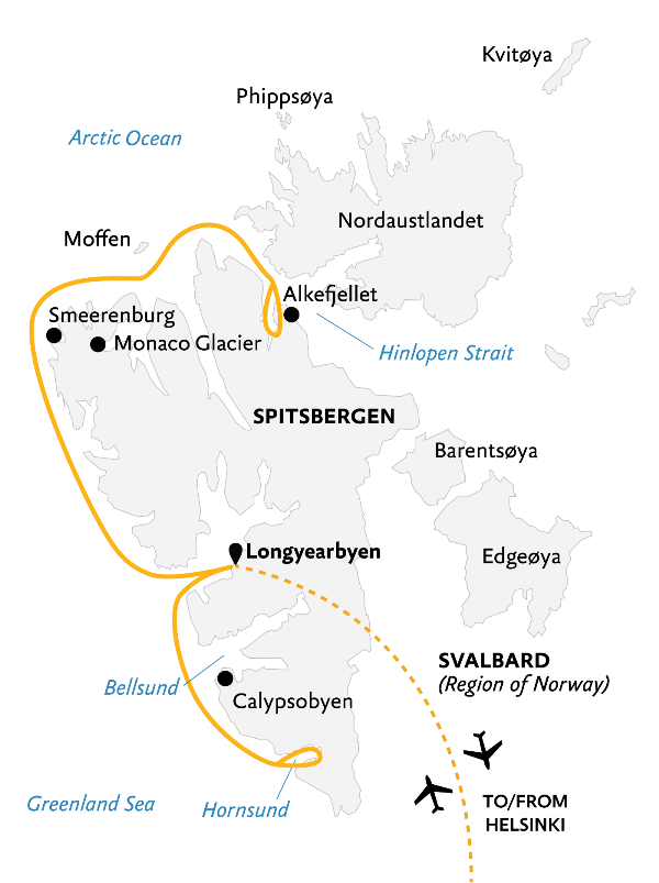 Map: Svalbard Explorer: Best of High Arctic Norway (Quark)