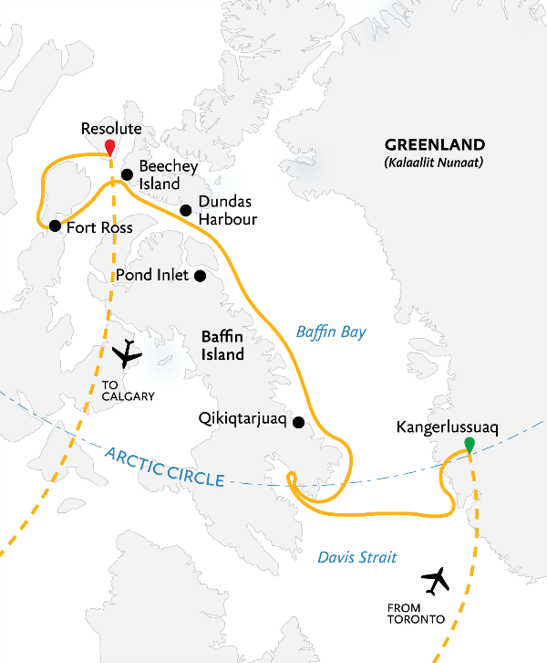 Map: Northwest Passage: The Legendary Arctic Sea Route (Quark)