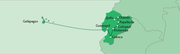 Map: Rondreis Het beste van Ecuador (Travelworld NL)