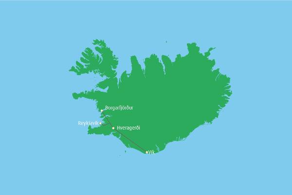 Map: Autoreis De hoogtepunten van IJsland (Travelworld NL)